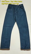 Jungen Chino Jeans Tee-grün Turns-up Alter 13 Jahre