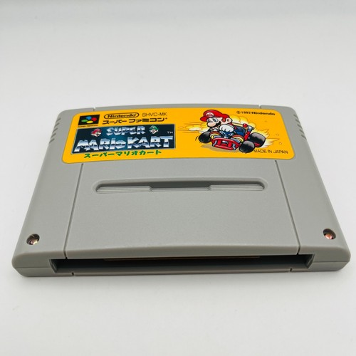 Nintendo Super Famicom Super Mario Cart w/ Box Manual NES SFC Japan Used - Picture 3 of 19