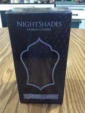 Yankee Candle NIGHT SHADES SUEDE NOIR 10 oz. TUMBLER RETIRED LINE LTD EDITION