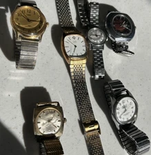 Vintage Timex Watches For Parts And Repairs Only 