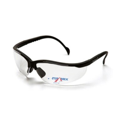 Pyramex SB1810R20 Venture II Clear +2.0 Lens V2 Readers Glasses with Black Frame
