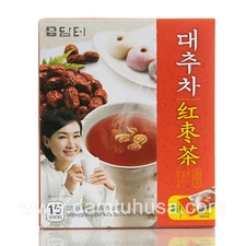 DAMTUH Traditional Jujube Tea Powder 15 Sticks, Herbal Tea, Korean Tea
