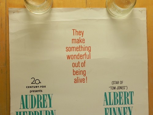 TWO FOR THE ROAD - MOVIE POSTER Folded Insert Size 14x36 Inch AUDREY HEPBURN 67 - Picture 3 of 10