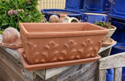 blumenkasten 24 cm breit Blumenkasten " Das Original von Dekorie " aus Holz mit Leinen Griffen   Dekorie GmbH