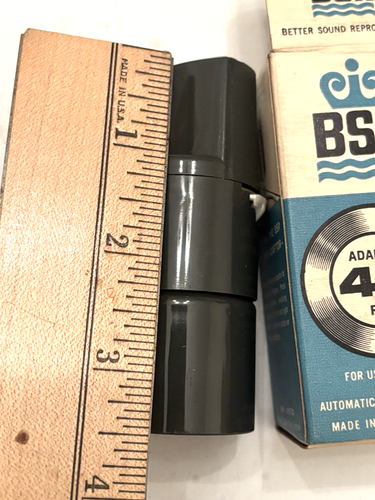 BSR 45 RECORD ADAPTER SPINDELADAPTER NOS BLUE BOX GROSSBRITANNIEN - Bild 13 von 14