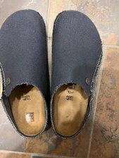 BIRKENSTOCK ZERMATT CANVAS TEXTILE Clogs Midnight Blue New without box