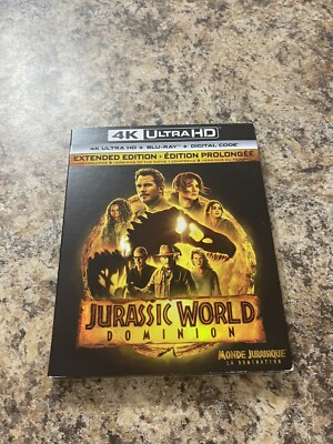 Jurassic World Dominion 4K ( 4K UHD/Blu-ray/Digital ) with Slipcover (Brand New)