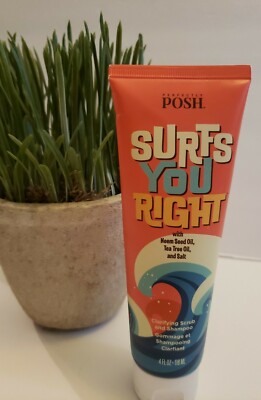 Perfectly Posh Surfs You Right Clarifying Scrub And Shampoo VEGAN Hair Care 