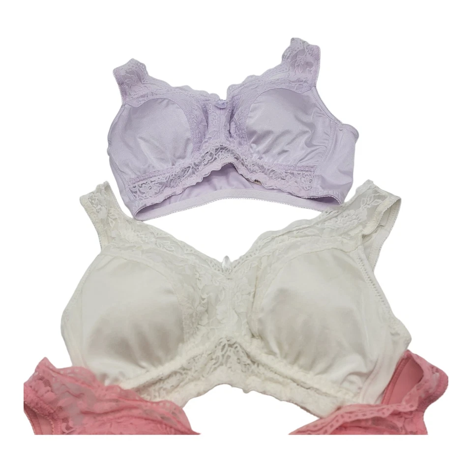 Sujetador de cizalla Rhonda para mujer talla L multicolor paquete de 3 almohadillas para dormir fiesta R672P  Foto 3 de 4