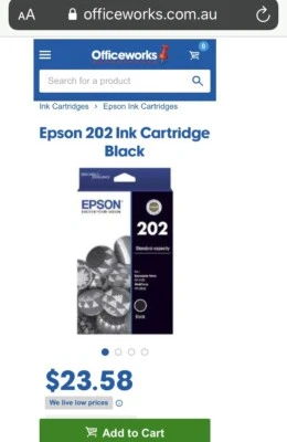 officeworks epson ink
