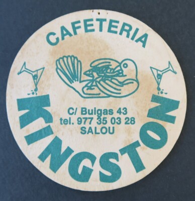 CAFETERIA KINGSTON SALOU Beermat Beer Deckel Beer Saucer 14