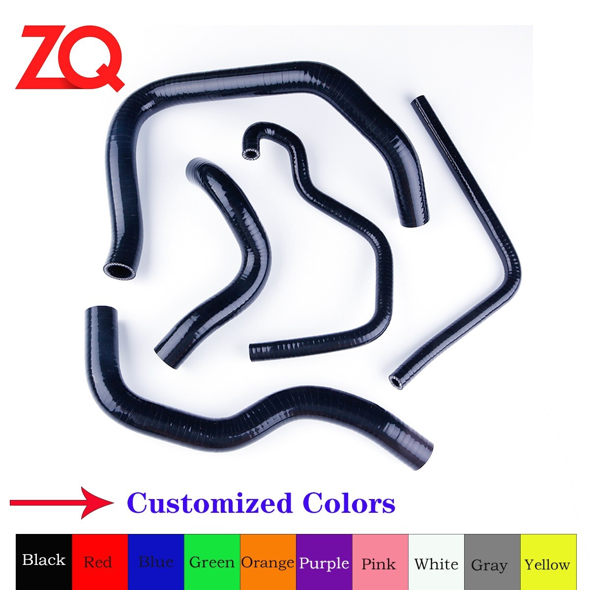 Purple Silicone Radiator Coolant Hose For Kawasaki Ninja ZX6R ZX