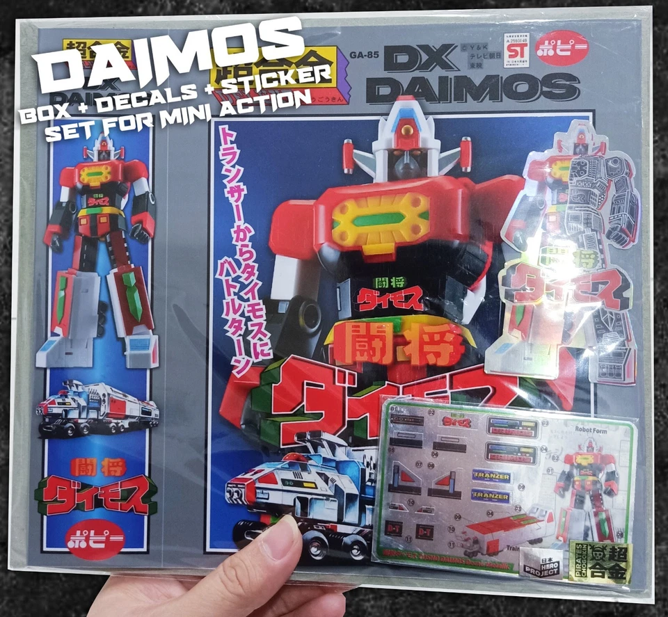 Custom Godaikin Popy Box Sleeve & Decals, Stickers set Mini Action Daimos - Image 3 of 4