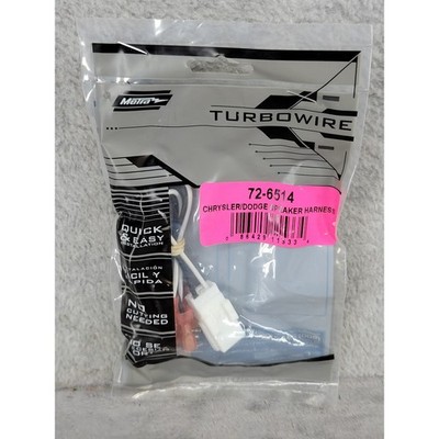 Metra 72-6514 TurboWire Chrysler Dodge Speaker Harness Connector