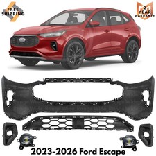 Front Bumper Cover & Fog Light Assembly Kit For 2023-2026 Ford Escape ST-Line