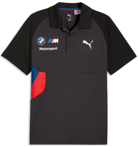 BMW Motorsport PUMATECH Men's 2026 Team Polo Shirt - Black