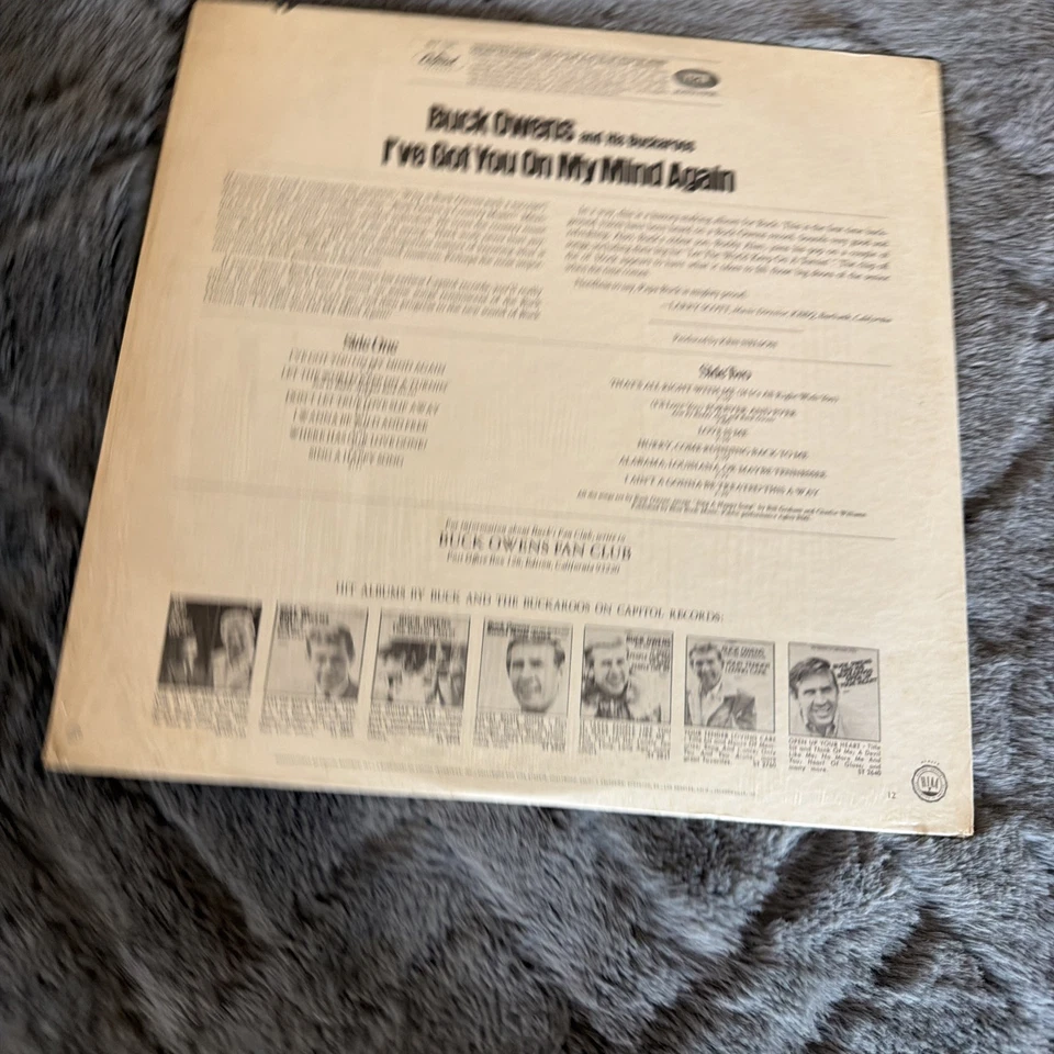 Buck Owens And His Buckaroos 'I've Got You On My Mind Again' LP ST 131 Shrink Foto 2 de 4
