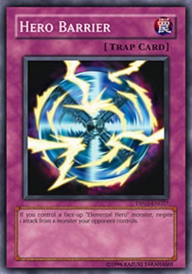 Hero Barrier - DP03-EN027 - Common - 1st Edition - Heavily Played