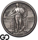 1917-D Standing Liberty Quarter *Type-1 Key Date* Choice AU++/Unc