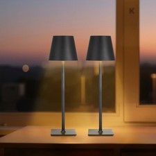 VEVOR Cordless Table Lamp 2-Pack 5200mAh Built-in Rechargeable Battery Desk Lamp