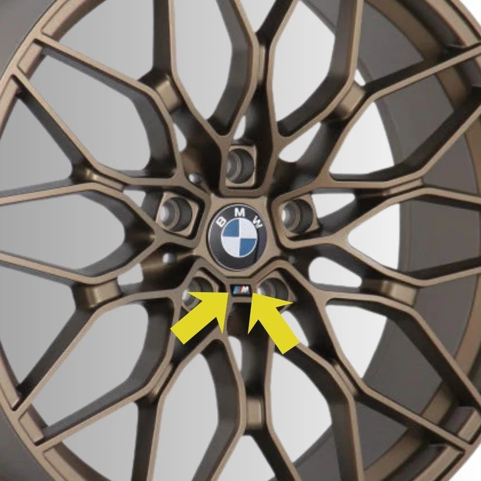 8 PIEZAS Para BMW M RUEDA DEPORTIVA M INSIGNIA PEGATINA EMBLEMA CALCOMANÍA Foto 4 de 4