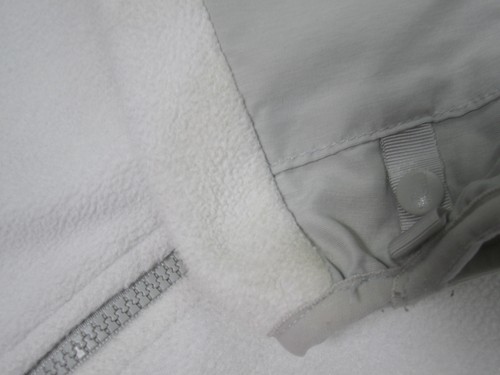 North Face Jacket Womens Small Gray White Polartec Fleece Full Zip Outdoors - Picture 5 of 13