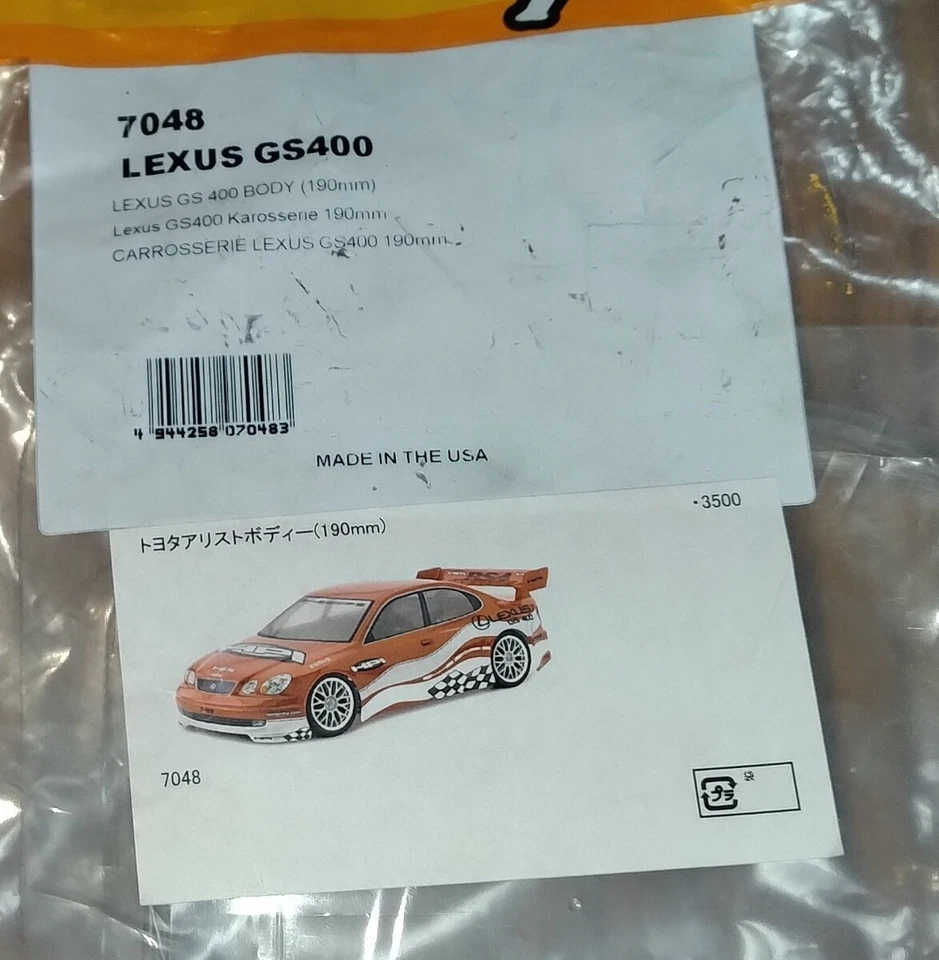 HPI 7048 Toyota Aristo Body (190mm) LEXUS GS400 - Image 2 of 4