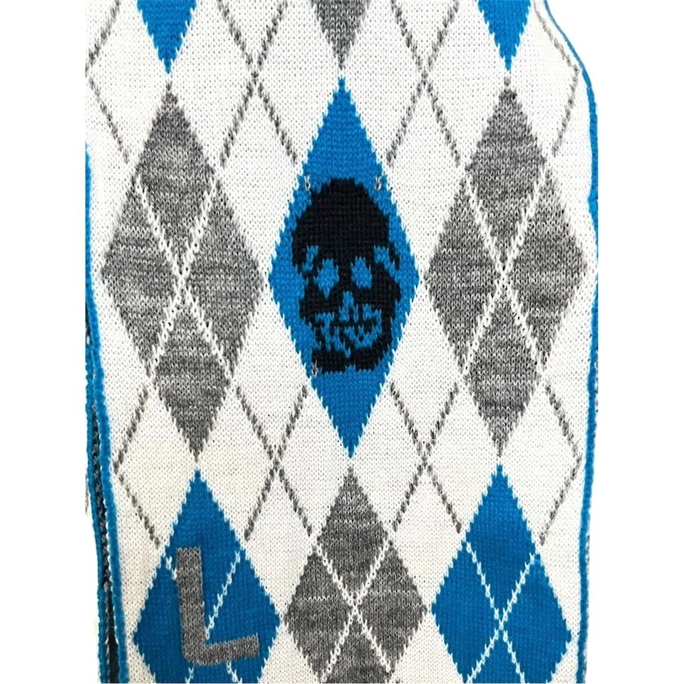 Bufanda Argyle Unisex Marca Lucky Paz Amor Calavera OS Patinador Motociclista Otoño  Foto 4 de 4