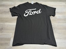 Vintage Ford Motor Company Shirt Classic Spell Out Short Sleeve Size L Black #2
