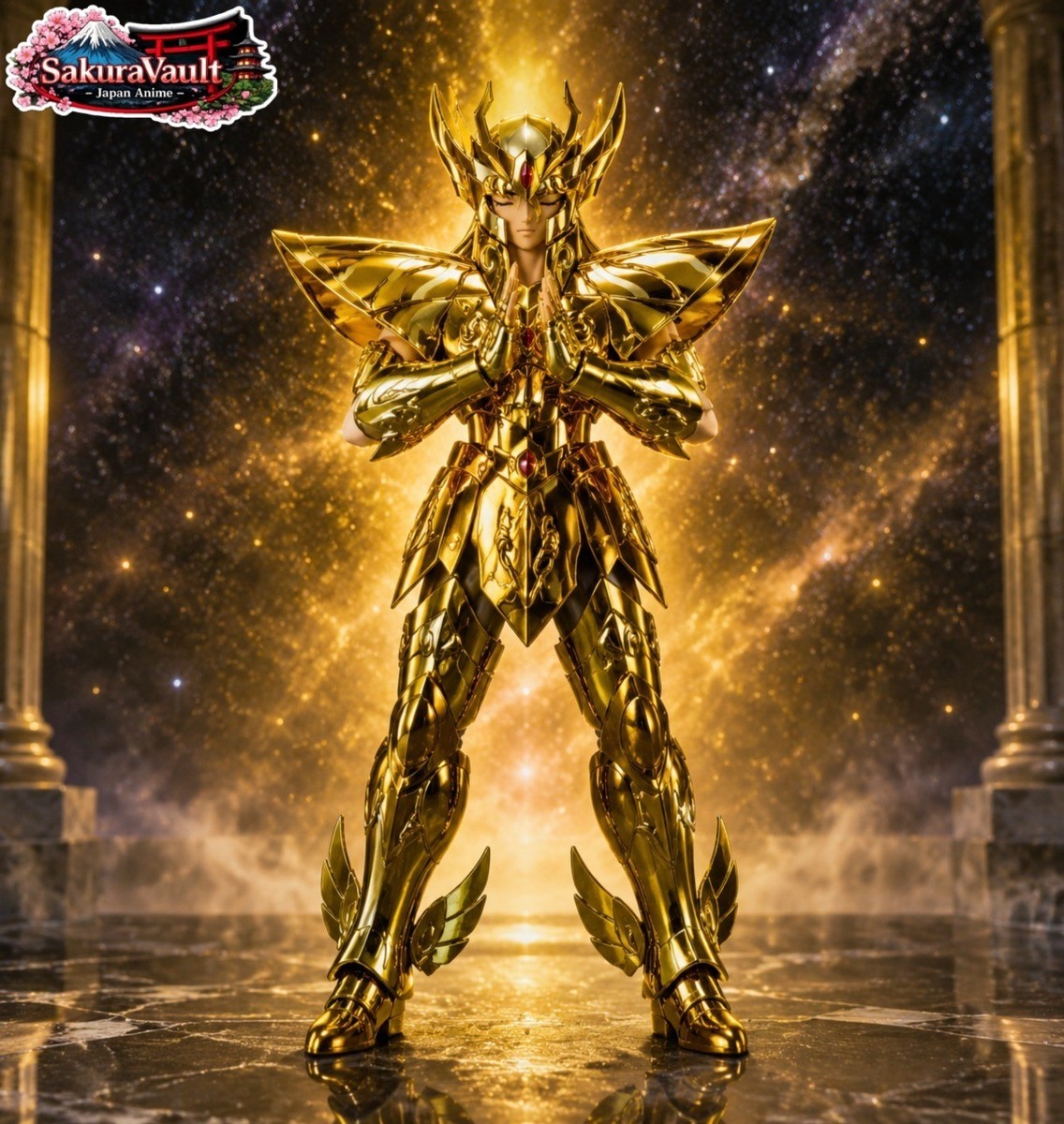 Saint Seiya Virgo Shaka Vintage Bandai 1987 Figure Japan Gold