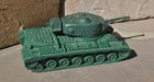 Vintage Marx Battleground Green American Army #51 Tank  incomplete