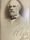 Authentic 1877 Autograph Photo Of Robert E. Lee