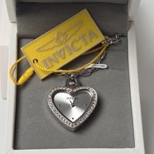 NEW Invicta Mini Angel Women's 24in Necklace Watch 27.5mm, Silver 49937 0507
