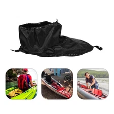  Kayak Skirt Cover: Waterproof Nylon Canoe Spray Skirt Deck Adjustable Boating