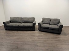 Taylor Fabric Sofa Set – 4 Seater & 2 Seater in Grey