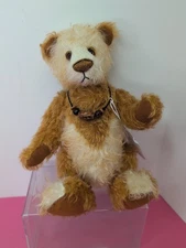 11" Artist Made Bear "Cashew" by Cookie Critters Orange Mohair Donna Nielsen SI