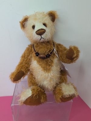 11'' Artist Made Bear ''Cashew'' by Cookie Critters Orange Mohair Donna Nielsen SI