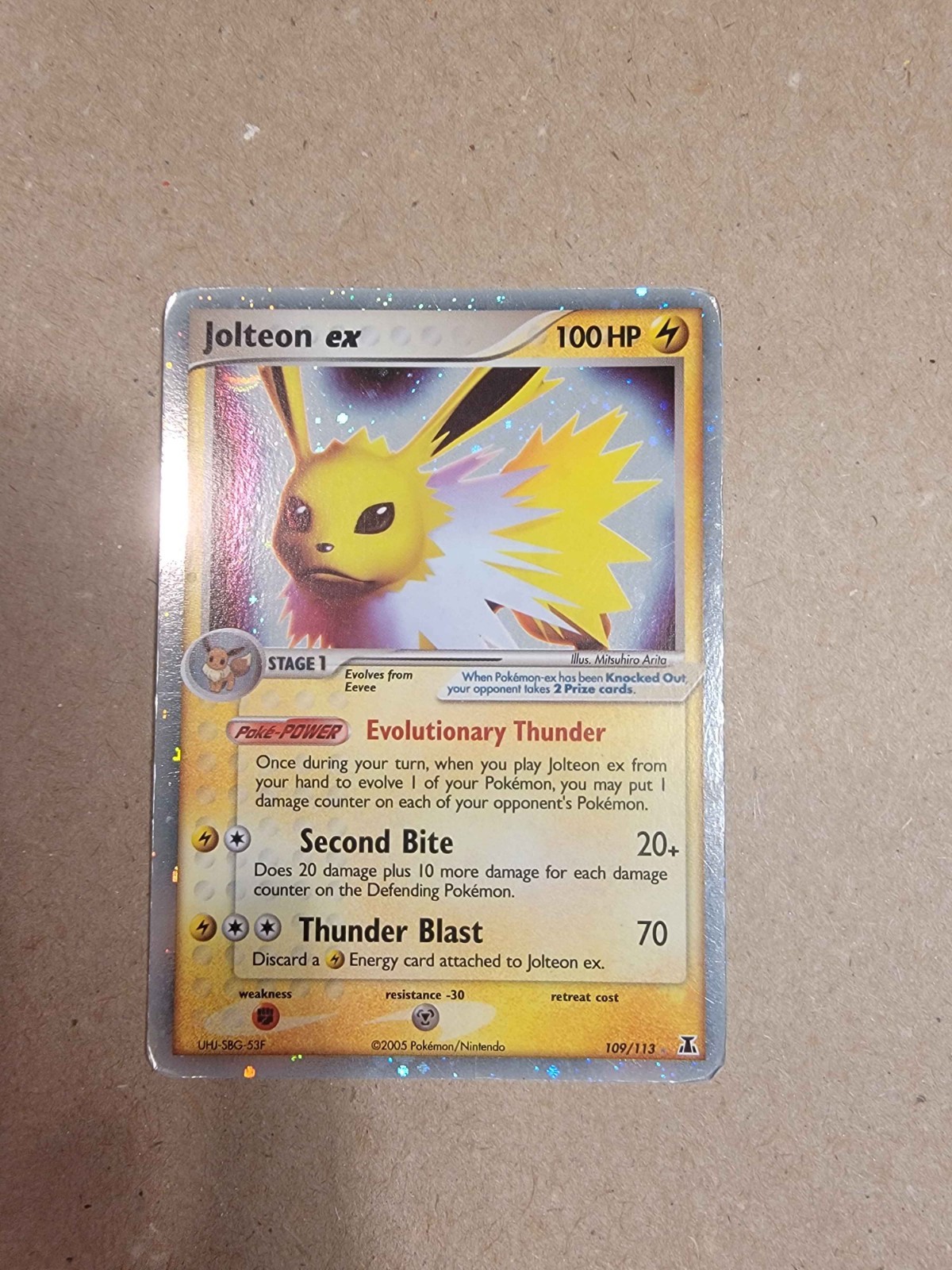 Jolteon ex 2005 EX: Delta Species #109/113 Holo Price Guide