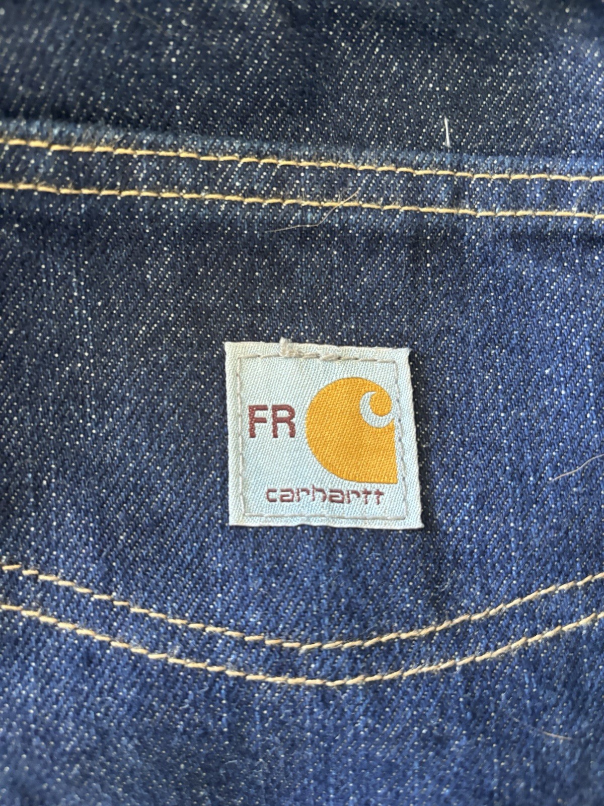 Carhartt Jeans Mens 38x30 Blue Denim Straight Leg FR Work Pants Flame Resistant thumbnail 3