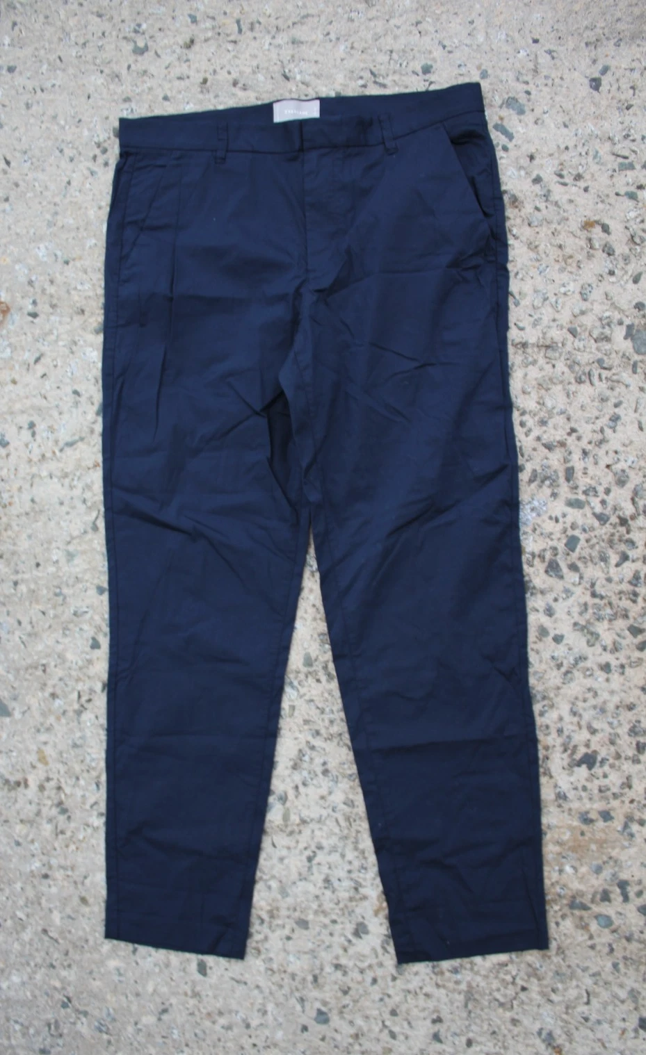 Everlane Performance Chino Stretch Long Pants Mens 35x30 NWOT Casual Navy Blue