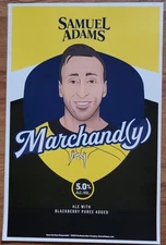 Boston Bruins Sam Adams Brad Marchand  "Marchand(y)" Beer Poster 
