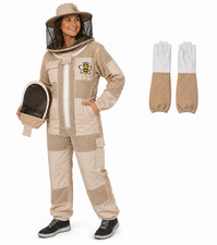 Ultra Ventilated Multi-Layer Beekeeping -Veil Professional Bee Suit-XL