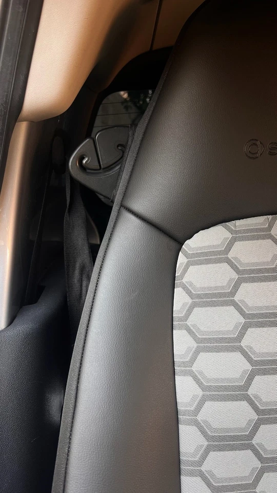 CAR SEAT COVERS (2 pcs) | Made for SMART | Fractus design Foto 4 de 4