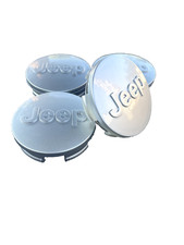 Jeep Set Of 4 Silver 56 Mm Wheel Center Caps Renegade Grand Cherokee Compass