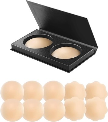 VOCH GALA 5 Pairs Nipple Cover for Women Reusable, Adhesive Silicone Nipple Past