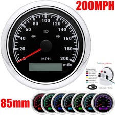 85mm Gps Speedometer 0-200mph Gauge Waterproof For Motorcycles Boat Car Truck