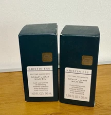 2 Kristin Ess Anytime Anywhere Scalp Hair Milk Oil 1.69 fl oz ea (2 PACK)