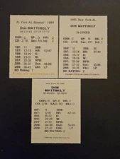 Statis Pro 1984 1985 1986 Game Cards M-Q - You Choose