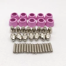 40 PCS/Set Plasma Torch Accessories Air Nozzle Accessory Consumables