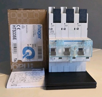 Hager HTS335E SLS-Schalter 35A 3-polig Sammelschiene Neu OVP